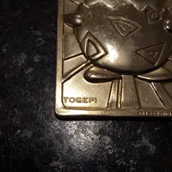 1999 NINTENDO POKEMON TOGEPI 23K GOLD PLATED TRADING CARD - Image 5