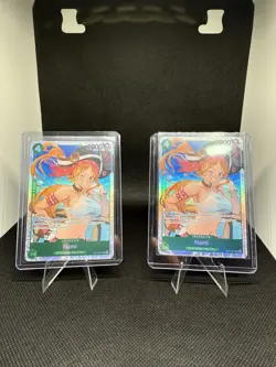 One Piece CCG OP01-031 Nami x2 OP01-048 Ms. All Sunday x2 Foil Card Lot English - Image 1