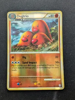 M/NM Pokemon Dugtrio Reverse Holo Card 19/102 Triumphant - Image 1