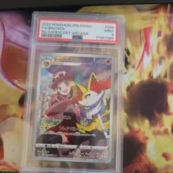 PSA 9 FA / Braixen Full Art Incandescent Arcana Graded 2022 Pokemon Card 069 - Image 3