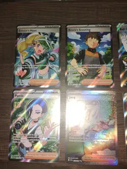 Lot Of 8 Full Illustration Pokemon Trainer Cards All Nm To Mint Varying Sets - Image 2