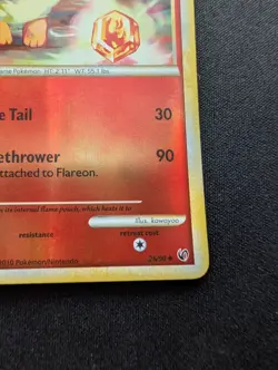M/NM Pokemon Flareon Reverse Holo Card 26/90 Undaunted - Image 5