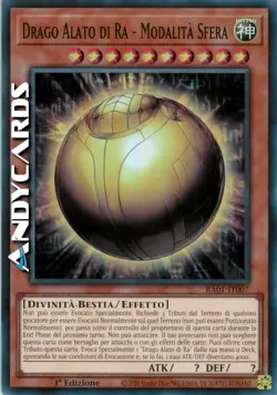 DRAGO ALATO DI RA - MODALITA SFERA • Super R • RA01 IT007 • 1Ed • Yugioh! - Image 1