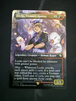 Locke, Treasure Hunter MTG Final Fantasy (Chocobo Track Foil) Rare 0475 Magic - Image 1
