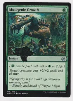 Mutagenic Growth HP 2015 MTG Magic Factory Error Misprint Additional Ink Splotch - Image 1