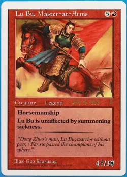 Lu Bu, Master-at-Arms (Prerelease July 4th) Portal Three Kingdoms NM (478679) - Image 1