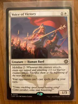 Voice of Victory Tarkir: Dragonstorm Regular NM pack fresh - Image 1