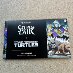 Secret Lair Teenage Mutant Ninja Turtles VHS Villians FOIL Sealed - Image 1