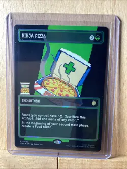 MTG: Teenage Mutant Ninja Turtles - Ninja Pizza Borderless Surge Foil NM R 0093 - Image 1