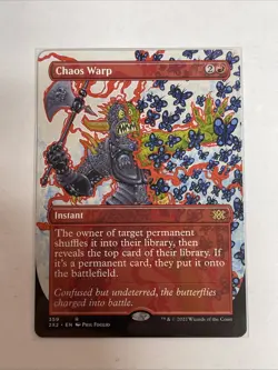 MTG Magic Chaos Warp Borderless 359 Double Masters 2022 2X2 Rare - Image 1