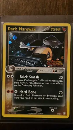 Pokemon TCG Dark Marowak 7/109 Team Rocket Returns Reverse Holo Rare Stage 1 Fi… - Image 1
