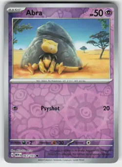 Abra 063/165 Reverse Holo Common 151 Pokemon NM - Image 1