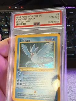 1999 Pokemon Fossil 1st Edition #2 Articuno Holo – PSA 10 GEM MT - Image 3