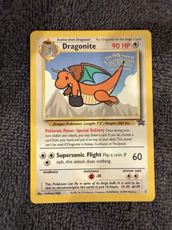 Pokemon Kids WB Dragonite 05 Black Star Promo 1999 - Vintage - NM - Image 1