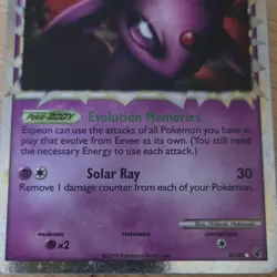 Pokemon TCG Espeon Prime Undaunted Ultra Rare 81/90 Stage 1 Holo 100HP English - Image 4