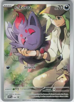 N's Zorua 189 Promo Scarlet & Violet Pokemon NM - Image 1