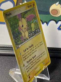 Pokemon TCG Plusle 44/107 Deoxys Reverse Holo Stamped Vintage 2005 - Image 5