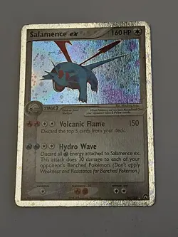 Pokemon Salamence ex 160 HP EX Power Keepers 96/108 Holo Ultra Rare 2007 w SWIRL - Image 1