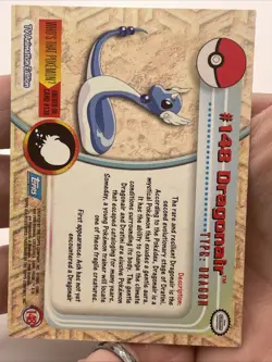 2000 Topps Pokemon TV Animation Series 3 Non Holo 148 Dragonair Blue Label NMT - Image 4