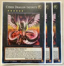 3x Cyber Dragon Infinity 1st Edition Super Rare RA04-EN068 Yu-Gi-Oh! - Image 1
