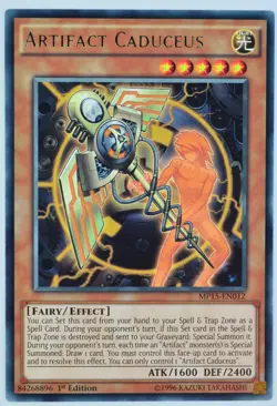 Yugioh Artifact Caduceus MP15-EN012 Rare 1st Edition - Image 1