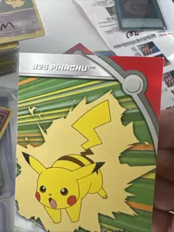 Pikachu #25 HV6 - Pokemon 2000 Topps TV Heroes & Villians - Blue Logo - Image 3