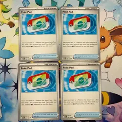 4x Poke Pad 081/088 x4 - NM Perfect Order Pokemon TCG Playset - Image 1