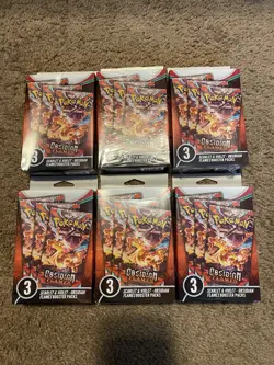 Pokemon TCG Obsidian Flames Booster Hanger Boxes New Factory Sealed - Image 1
