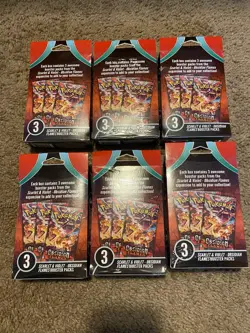 Pokemon TCG Obsidian Flames Booster Hanger Boxes New Factory Sealed - Image 2