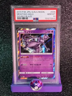 PSA 10 Mewtwo #054 Tag Team GX All Stars Japanese Pokemon - Image 1