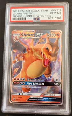 Pokemon Sun & Moon Hidden Fates Charizard GX Promo #SM211 PSA 10 - Image 1