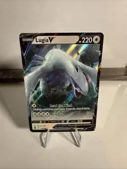 Pokemon Lugia v Ultra Rare TCG Silver Tempest Card 138/195 Near Mint Condition - Image 1