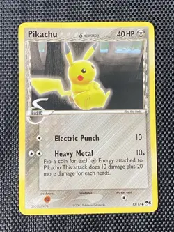 Pikachu 13/17 - Pop Series 5 Non Holo Pokemon Card MP/LP - Image 1