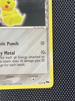 Pikachu 13/17 - Pop Series 5 Non Holo Pokemon Card MP/LP - Image 4