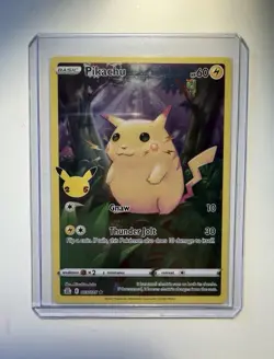 Pokemon TCG Celebrations Pikachu Full Art Ultra Rare Card 005/025 - Image 5