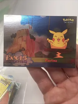 Holo Foil #57 PLAYTIME Topps Pokemon Card Pikachu's Vacation LP - Image 1