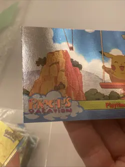 Holo Foil #57 PLAYTIME Topps Pokemon Card Pikachu's Vacation LP - Image 2