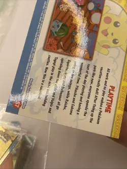 Holo Foil #57 PLAYTIME Topps Pokemon Card Pikachu's Vacation LP - Image 5
