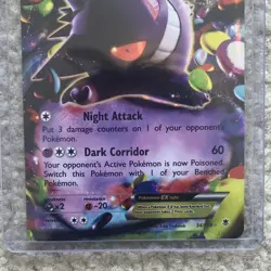 Lightly Played Pokemon TCG Gengar EX 34/119 2014 Holo Ultra Rare Card - Image 4