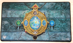 Mox Opal MTG Stitched Play Mat SIGNED 13/75 Dan Frazier OFFICIAL Wizards - Image 1