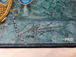 Mox Opal MTG Stitched Play Mat SIGNED 13/75 Dan Frazier OFFICIAL Wizards - Image 2