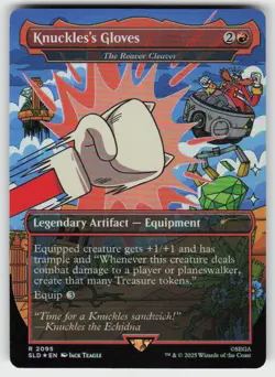 Knuckles's Gloves - The Reaver Cleaver (Rainbow Foil) 2095 MTG Foil Secret Lair - Image 1