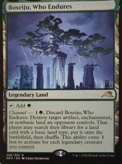 Boseiju, Who Endures Kamigawa Neon Dynasty LP MTG Ships Double Sleeved+Tracking - Image 1