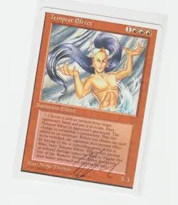 Magic the Gathering ~ MTG ~ Tempest Efreet ~ Signed by Artist ~ 4Ed ~ M/NM - Image 1