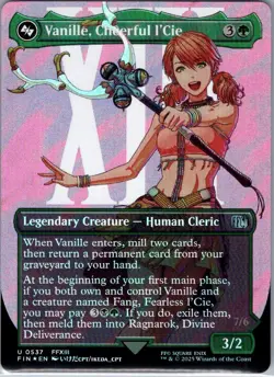 Vanille, Cheerful l'Cie (Borderless) (Surge Foil) - 537 - FINAL FANTASY - FOIL - - Image 1