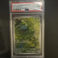 BULBASAUR PSA 9 MINT 2023 POKEMON 151 ILLUSTRATION FULL ART RARE #166/165 - Image 1