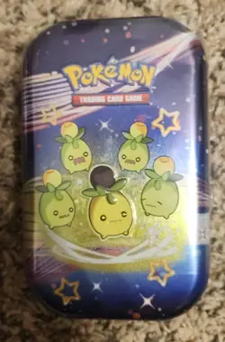 Pokemon Paldean Fates Mini Tin - Smoliv Sealed - Image 2