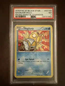 Pokemon TCG Magikarp Holo Black Star Promos XY143 Near Mint Condition - Image 1