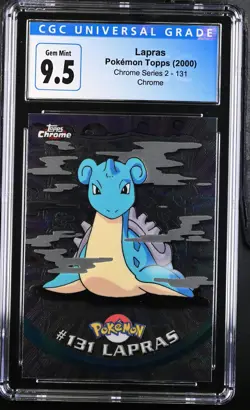 CGC 10 Gem Mint Lapras 131 Chrome Chrome Series 2 Pokemon Topps - Image 1