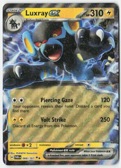 Luxray ex 068/167 OVERSIZED Jumbo Double Rare Twilight Masquerade Pokemon NM - Image 1